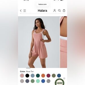 Brand new never worn Halara overall shorts